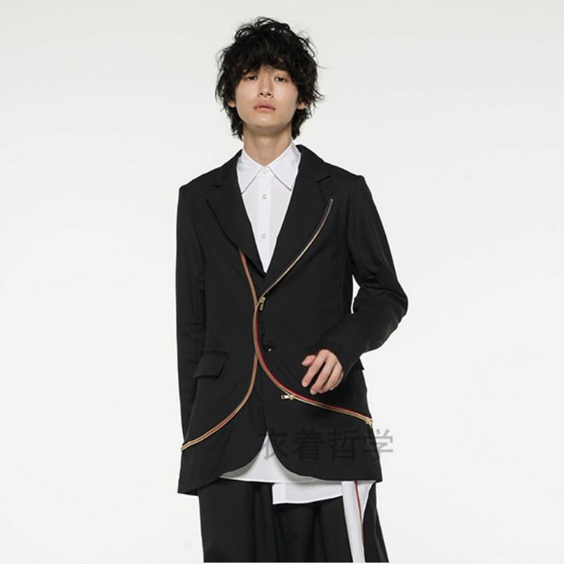 2020 Men's Jacket -5xl Blazers Asymmetrical Seam Broken Thin Hairstylist Singer's Stage Attire 3xop, Black
2020 Men's Jacket -5xl Blazers Asymmetrical Seam Broken Thin Hairstylist Singer's Stage Attire 3xop, Black