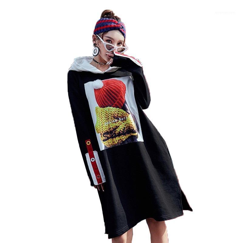 Vefadisa Women Pattern Print Sweatshirt Dress Black Patchwork Knee Length TasselHooded Sweatshirt Stripe Long Sleeves ZLD3161
Vefadisa Women Pattern Print Sweatshirt Dress Black Patchwork Knee Length TasselHooded Sweatshirt Stripe Long Sleeves ZLD3161
