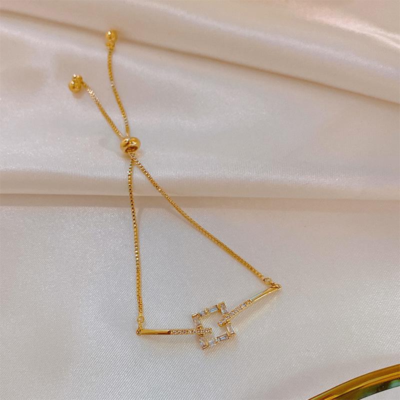 Charm Bracelets LOVOACC Shiny Crystal Rhinestone Adjustable Bracelet For Women Gold Color Chain Square Geometric Korean Jewelry
Charm Bracelets LOVOACC Shiny Crystal Rhinestone Adjustable Bracelet For Women Gold Color Chain Square Geometric Korean Jewelry