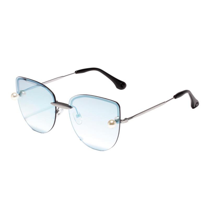 COCKCON Borderless Cat Eye Sunglasses Colored Transparent Lens Sunglasses Retro Pearl Decorative Glasses For Men And Women
COCKCON Borderless Cat Eye Sunglasses Colored Transparent Lens Sunglasses Retro Pearl Decorative Glasses For Men And Women