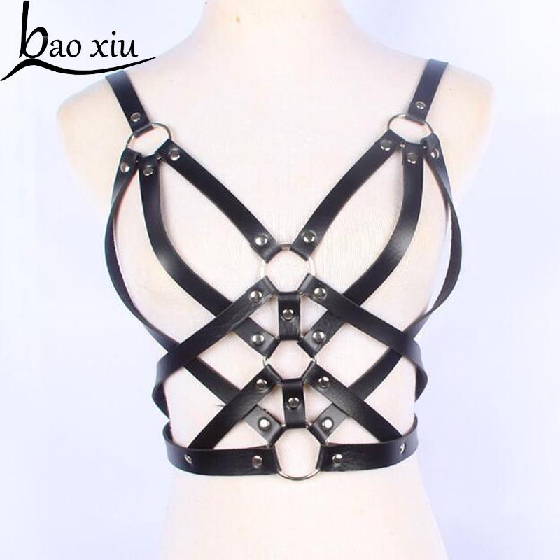 Fashion Leather Harness Belt Punk Goth Bra Body Bondage Adjustable Chest Straps Black Suspenders Metal Buckle Waistband Straps
Fashion Leather Harness Belt Punk Goth Bra Body Bondage Adjustable Chest Straps Black Suspenders Metal Buckle Waistband Straps