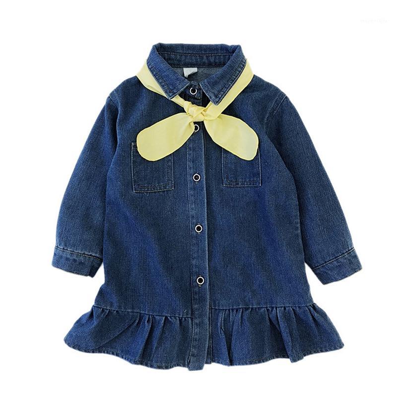 Neck Bow Turn-Down Collar Kids Jeans Dress Girl Denim Hem Dresses Children Clothing Spring Autumn School Girls Clothes1, As picture
Neck Bow Turn-Down Collar Kids Jeans Dress Girl Denim Hem Dresses Children Clothing Spring Autumn School Girls Clothes1, As picture