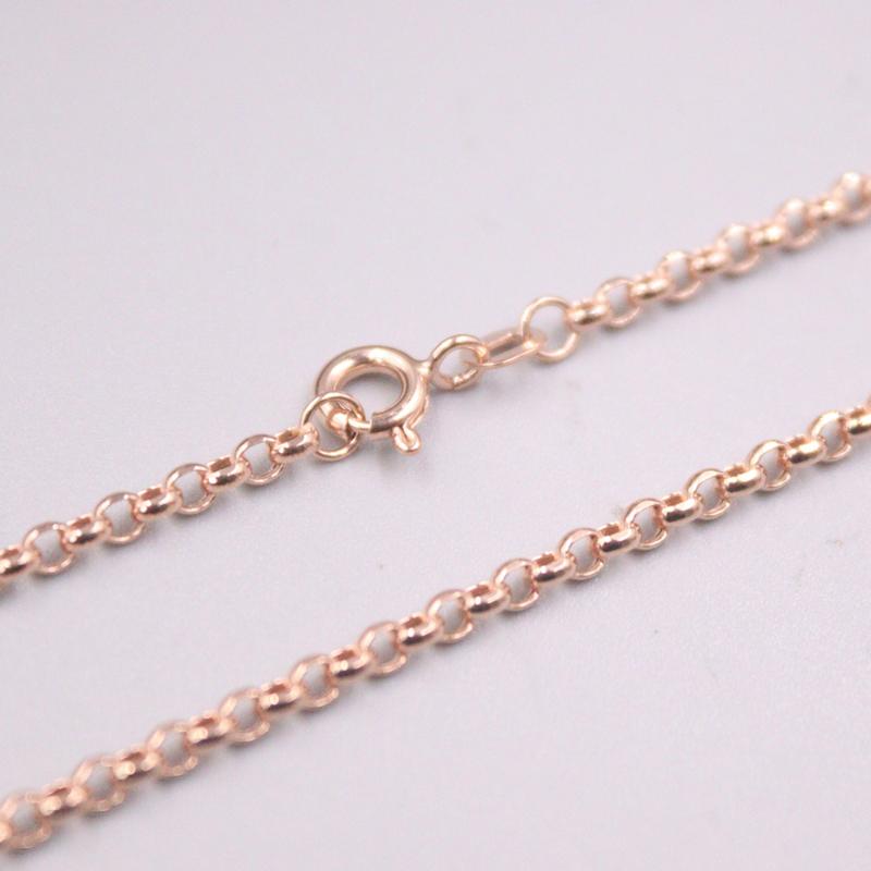 Free Shipping Real 18K Rose Gold Necklace Women Luck Rolo Cable Chain Necklace 22inch 2.5mmW 3.8-4.2g
Free Shipping Real 18K Rose Gold Necklace Women Luck Rolo Cable Chain Necklace 22inch 2.5mmW 3.8-4.2g