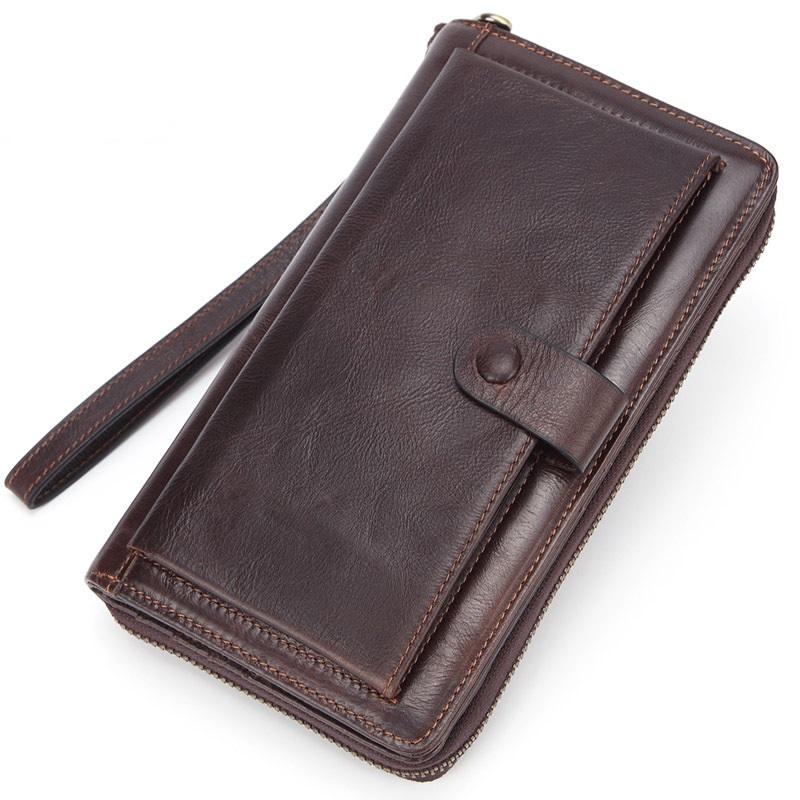 Man Genuine Leather Men's Wallet Long Wallet Brand Cowskin Card Holder Men Hasp Vintage Clutch Wallets, Coffee
Man Genuine Leather Men's Wallet Long Wallet Brand Cowskin Card Holder Men Hasp Vintage Clutch Wallets, Coffee
