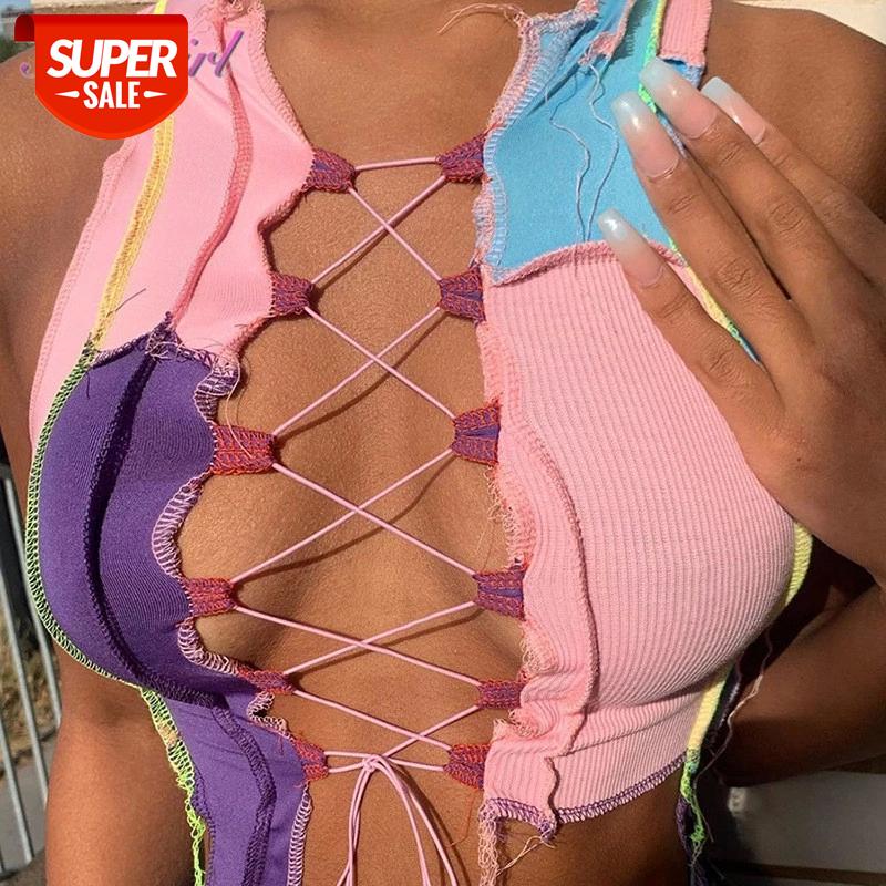 Sexy Hollow Out Camisole Women 2021 Punk Style Ribbed Knitting Crop Tops Night Party Club Clothing Tank Top Femal Bandage Vest #6R8a, White
Sexy Hollow Out Camisole Women 2021 Punk Style Ribbed Knitting Crop Tops Night Party Club Clothing Tank Top Femal Bandage Vest #6R8a, White