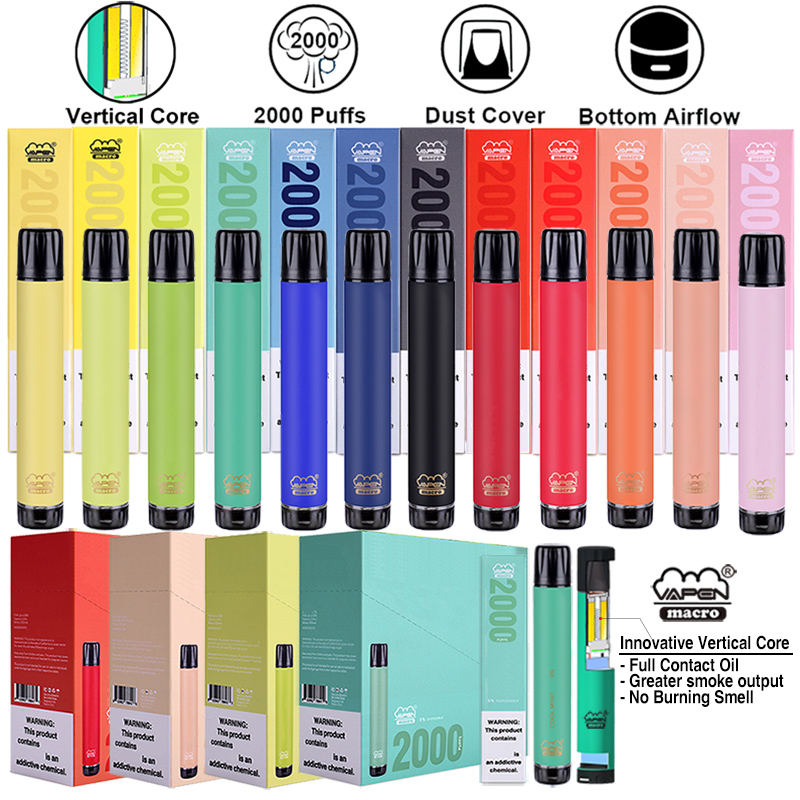 Authentic VAPEN macro 2000Puffs Disposable Vape Pen Vertical Coils Plus XL XXL Xtra Extra MAX Flex Vaporizer Pre-Filled Bars e Cig Vaporizer
Authentic VAPEN macro 2000Puffs Disposable Vape Pen Vertical Coils Plus XL XXL Xtra Extra MAX Flex Vaporizer Pre-Filled Bars e Cig Vaporizer
