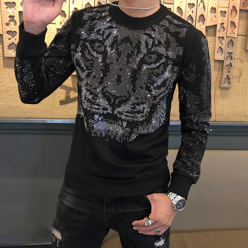 2020 Sequins Tiger's Male Head Casual Pulley with Hoodie Streetwear Hip Hop Sweatshirt Outerwear Stage Clothes 67ze, Tiger sweahead
2020 Sequins Tiger's Male Head Casual Pulley with Hoodie Streetwear Hip Hop Sweatshirt Outerwear Stage Clothes 67ze, Tiger sweahead
