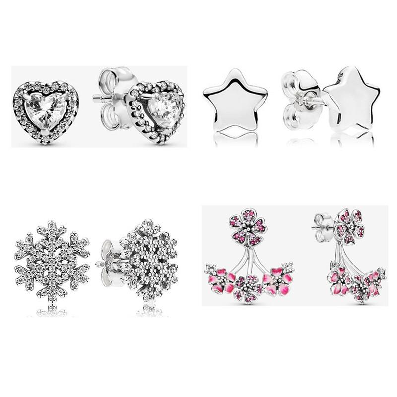 New Exquisite Pentagram And Heart With Crystal Snowflake 925 Sterling Silver Pan Earrings For Women Europe Diyjewelry
New Exquisite Pentagram And Heart With Crystal Snowflake 925 Sterling Silver Pan Earrings For Women Europe Diyjewelry