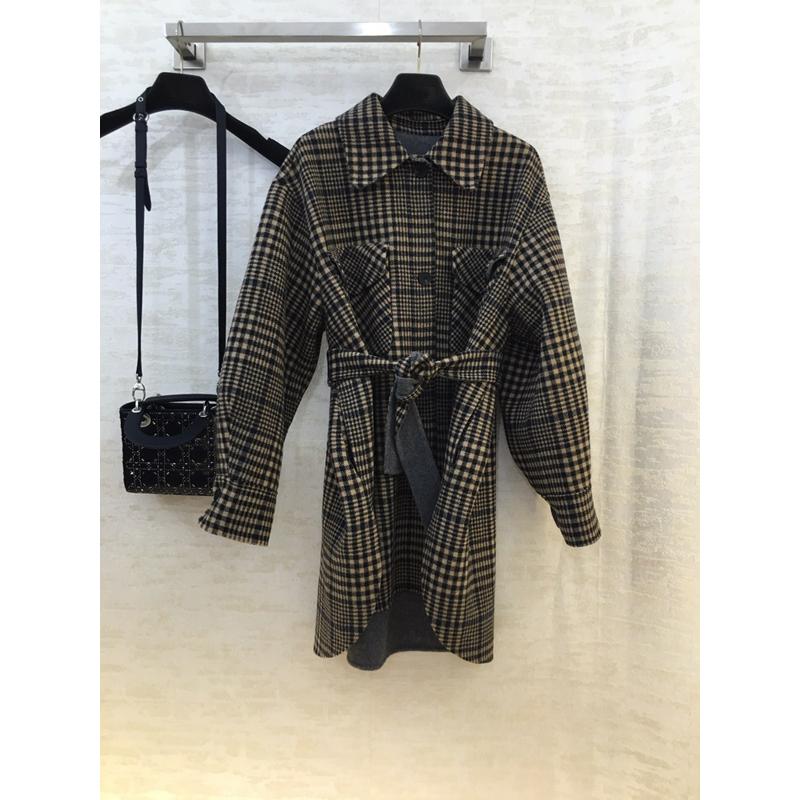 11.25 High End Quality Double Faced Wool Coat Women With Belt Plaid Temperament Loose Fashion Overcoat Outerwear, As picture
11.25 High End Quality Double Faced Wool Coat Women With Belt Plaid Temperament Loose Fashion Overcoat Outerwear, As picture