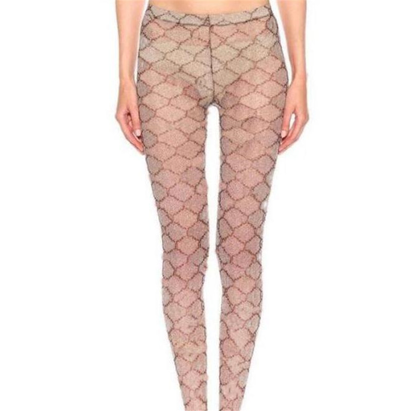 Full Letter Print Women Tights Socks Indoor Outdoor Elastic Charm Female Stockings Birthday Gift for Girls Trendy Long Leggings