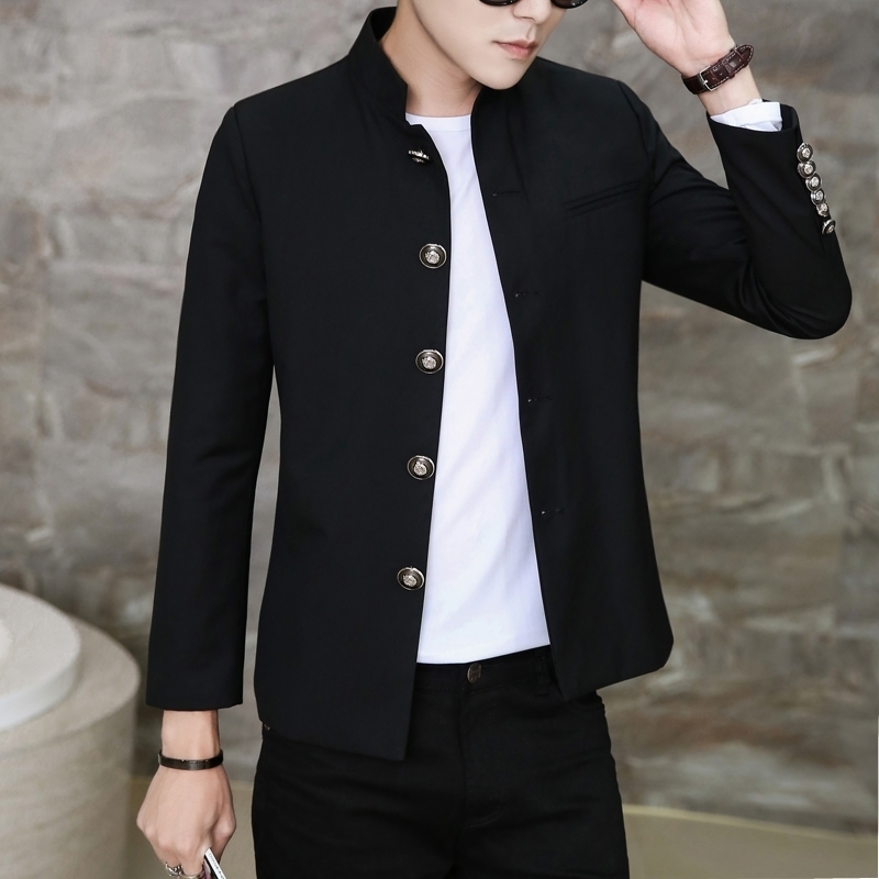 Free Shipping New colleges university Japanese school uniform male men's slim blazer chinese tunic suit jacket top man casual LJ200924