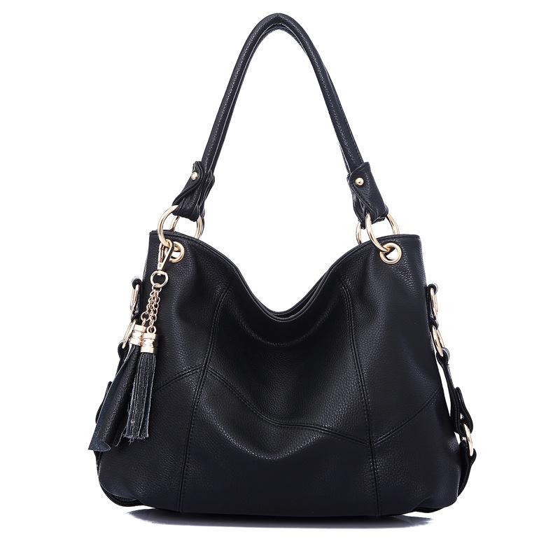 Female bag 2021 new fashion crossbody bag simple wild shoulder elegant tassel stitching ladies hand purses and handbags, Black
Female bag 2021 new fashion crossbody bag simple wild shoulder elegant tassel stitching ladies hand purses and handbags, Black