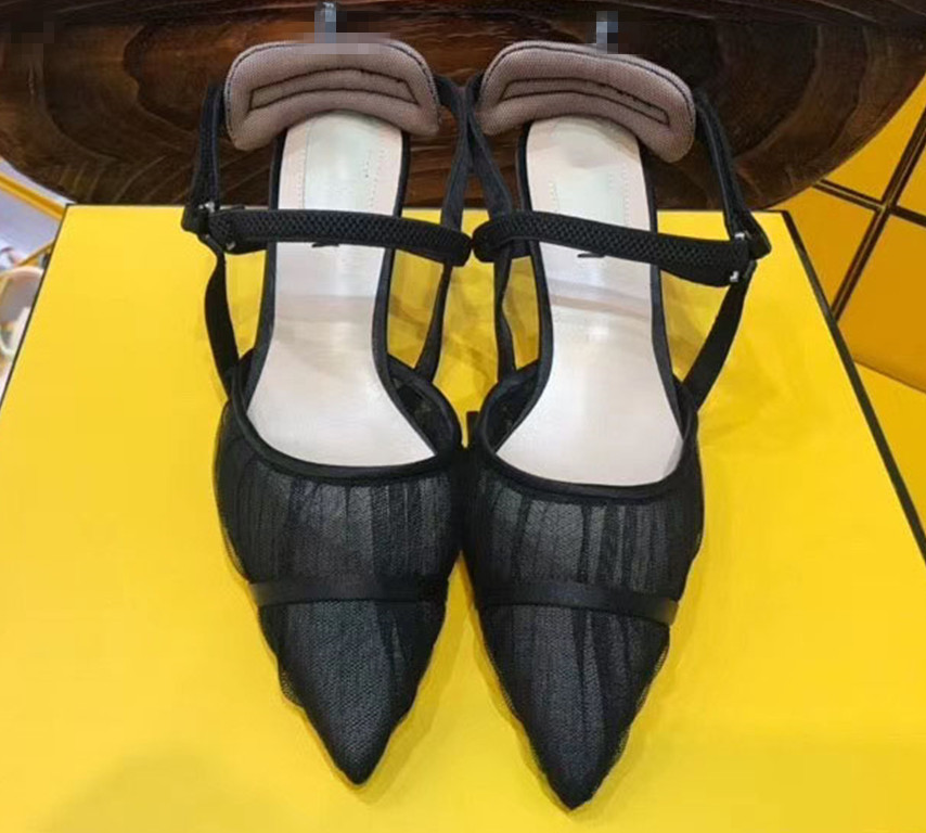 Spring and autumn 2021 new sexy women's net wrinkled cowhide shoes, Grey