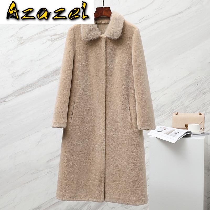 Real Fur Streetwear Wool Jacket Autumn Winter Coat Women Clothes 2020 Korean Vintage Sheep Shearling Suede Lining ZT3443, Beige
Real Fur Streetwear Wool Jacket Autumn Winter Coat Women Clothes 2020 Korean Vintage Sheep Shearling Suede Lining ZT3443, Beige