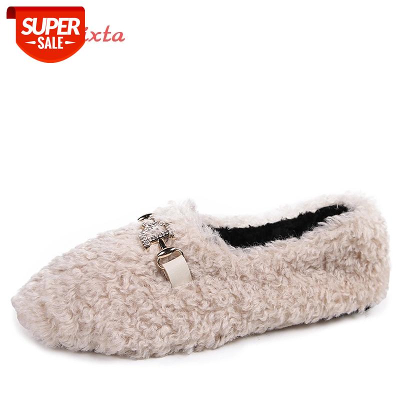 Aphixta New Winter Loafers Women Flats Heel Shoes Crystal Metal Buckle Warm Fur Female Ladies Slip On Shoes Plus Size 35-44 #mg3M, Beige
Aphixta New Winter Loafers Women Flats Heel Shoes Crystal Metal Buckle Warm Fur Female Ladies Slip On Shoes Plus Size 35-44 #mg3M, Beige