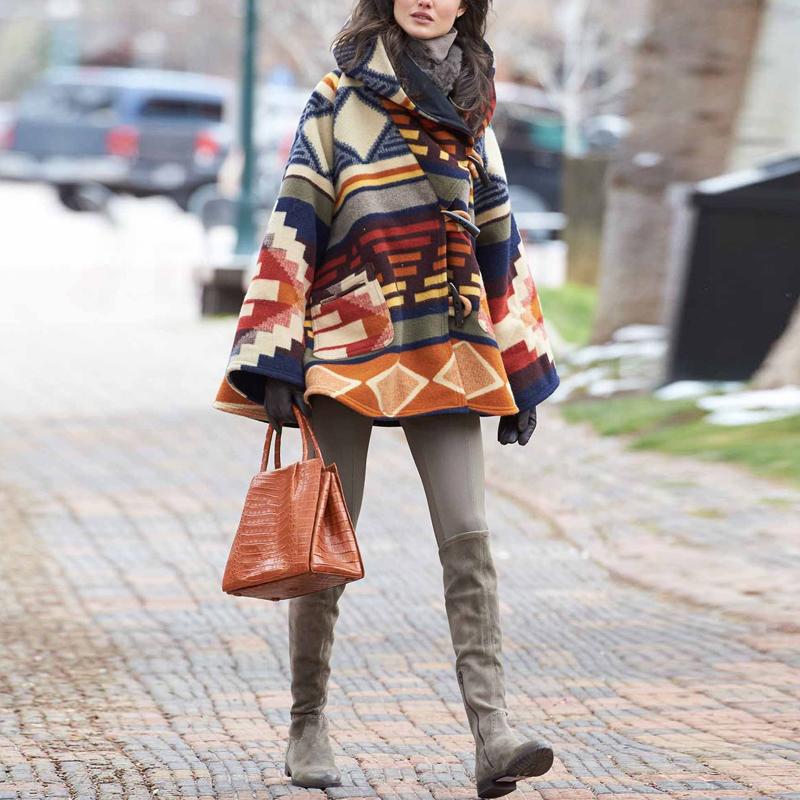 Women' Casual Printed Color Retro Long Sleeve Jacket Horn Button Hooded Coat Loose Cloak Fashion Plus Size Ladies Pocket Top, Beige
Women' Casual Printed Color Retro Long Sleeve Jacket Horn Button Hooded Coat Loose Cloak Fashion Plus Size Ladies Pocket Top, Beige