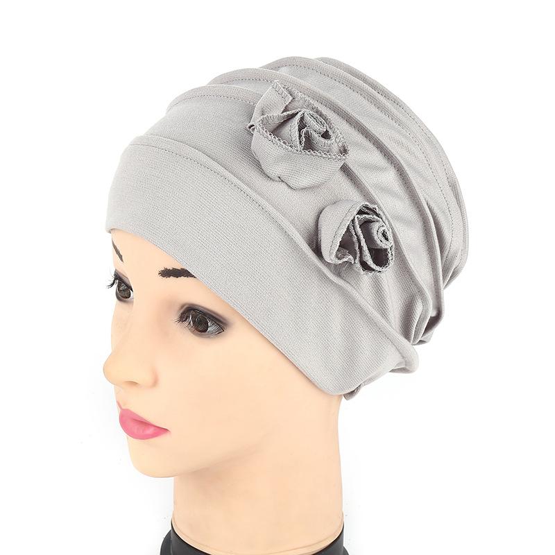 Muslim Cap Women Cotton Solid Color Double Flower Middle Eastern Chemotherapy Cap Hats Ladies Hair Accessories Muslim Scarf, 02
Muslim Cap Women Cotton Solid Color Double Flower Middle Eastern Chemotherapy Cap Hats Ladies Hair Accessories Muslim Scarf, 02