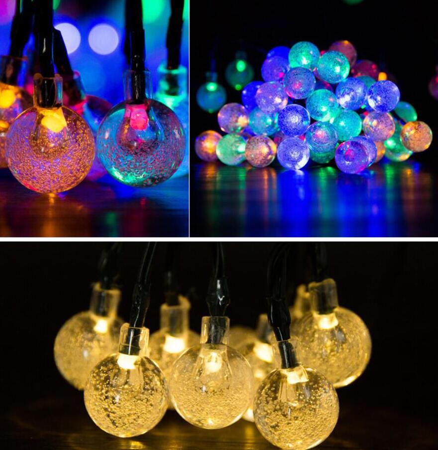 New 30 LEDS Crystal ball 6.5M Solar Lamp Power LED String Fairy Lights Solar Garlands Garden Christmas Decor LED Strings For Outdoor
New 30 LEDS Crystal ball 6.5M Solar Lamp Power LED String Fairy Lights Solar Garlands Garden Christmas Decor LED Strings For Outdoor