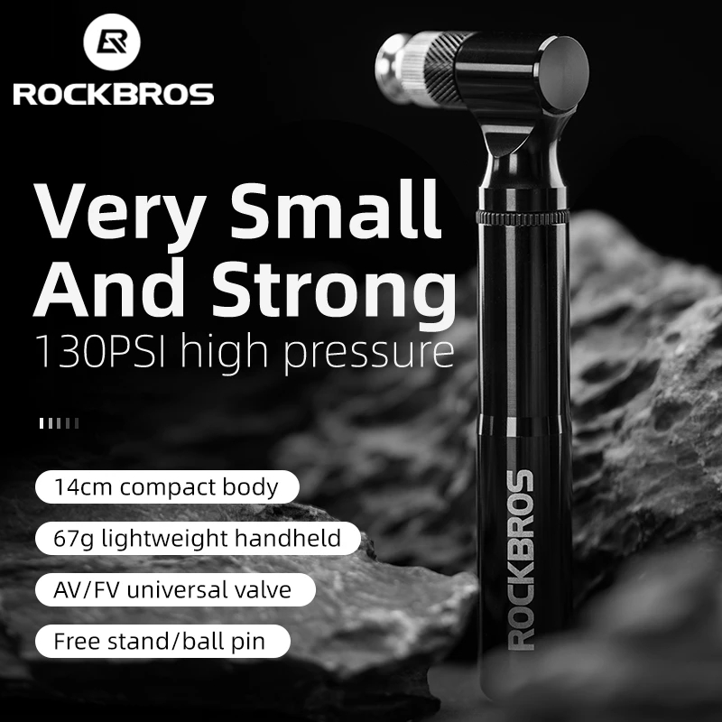 ROCKBROS Mini 130PSI Aluminum Alloy Bicycle Pump AV/FV Ultralight Outdoor Cycling Portable Air Pump Bike Inflator
ROCKBROS Mini 130PSI Aluminum Alloy Bicycle Pump AV/FV Ultralight Outdoor Cycling Portable Air Pump Bike Inflator