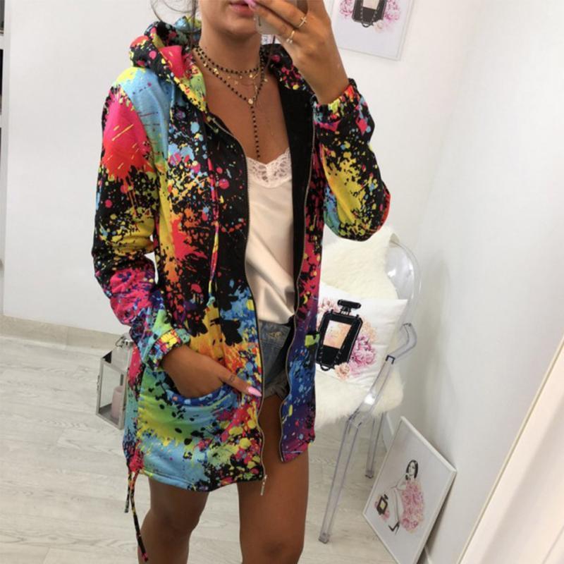 Autumn Jackets Fashion Women Tie dyeing Print Coat Outwear Sweatshirt Hooded Jacket Casual Pockets Overcoat Clothing1, Black
Autumn Jackets Fashion Women Tie dyeing Print Coat Outwear Sweatshirt Hooded Jacket Casual Pockets Overcoat Clothing1, Black