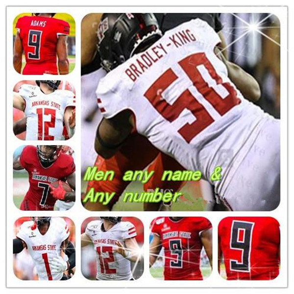 Custom College 2021 Football Arkansas State Jerseys Logan Bonner Lincoln Pare Layne Hatcher Jamal Jones Justin Rice Jonathan Adams Jr. Green, Red with 150th
Custom College 2021 Football Arkansas State Jerseys Logan Bonner Lincoln Pare Layne Hatcher Jamal Jones Justin Rice Jonathan Adams Jr. Green, Red with 150th