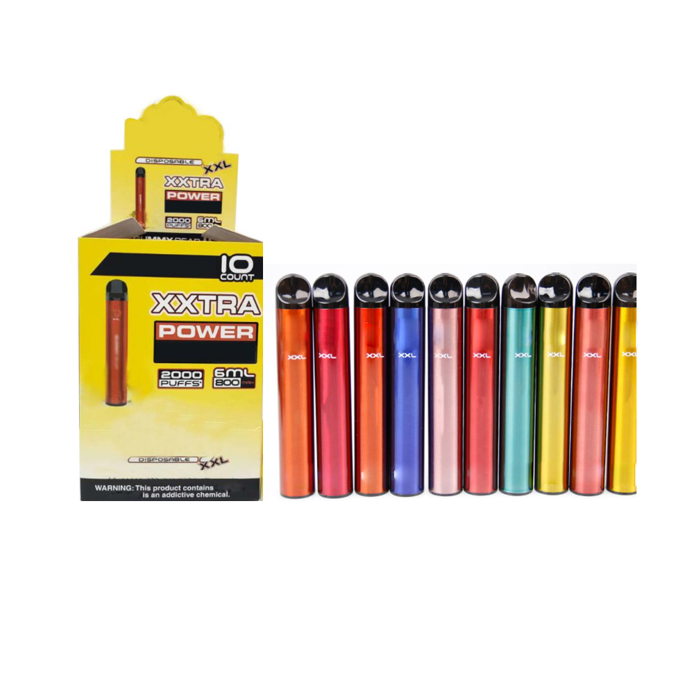 BANG XXL cigarette DISPOSABLE POD DEVICE 2000 puffs 800mAh 6ml Prefilled Portable Vape Stick Pens Bar 18 cloors for choose
BANG XXL cigarette DISPOSABLE POD DEVICE 2000 puffs 800mAh 6ml Prefilled Portable Vape Stick Pens Bar 18 cloors for choose