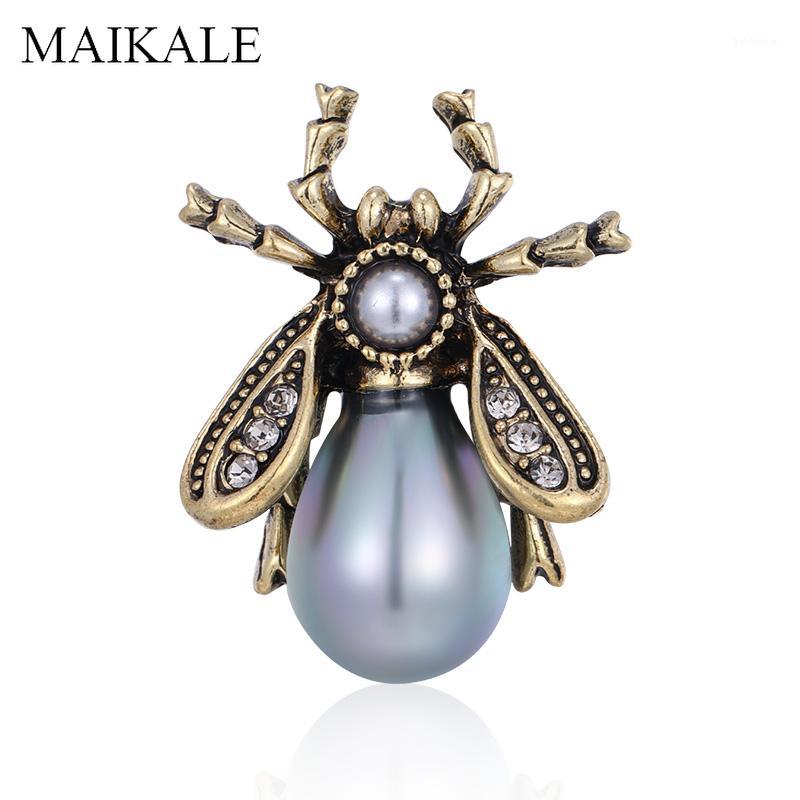 MAIKALE Vintage Honey Bee Brooch Pins Pearl Insect Brooches for Women Clothes Kids Bag Accessories Housefly Broche Charm Gifts1
MAIKALE Vintage Honey Bee Brooch Pins Pearl Insect Brooches for Women Clothes Kids Bag Accessories Housefly Broche Charm Gifts1