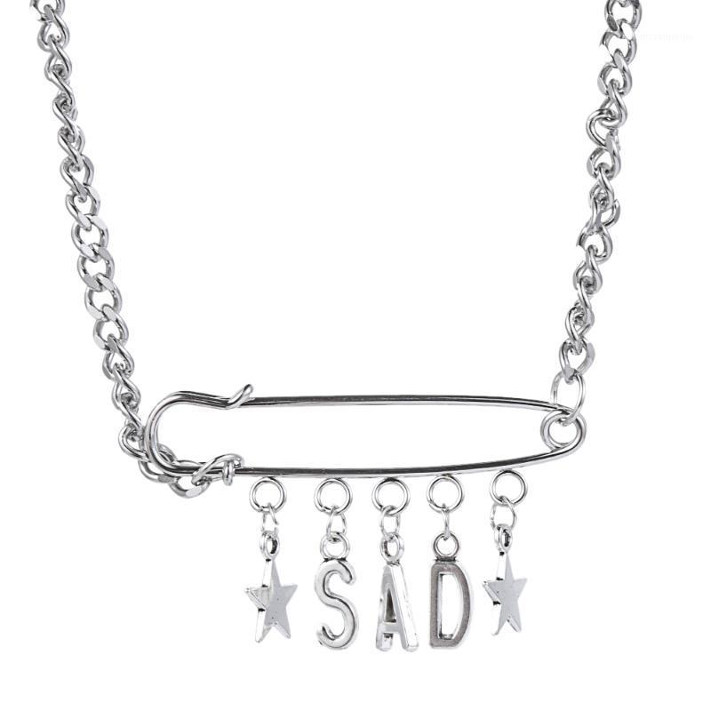 Rock Hip Hop Punk Safety Pin Letter Star Pendant Harajuku Gothic Metal Choker Necklace for Girls Women Vintage Gift Collares1
Rock Hip Hop Punk Safety Pin Letter Star Pendant Harajuku Gothic Metal Choker Necklace for Girls Women Vintage Gift Collares1