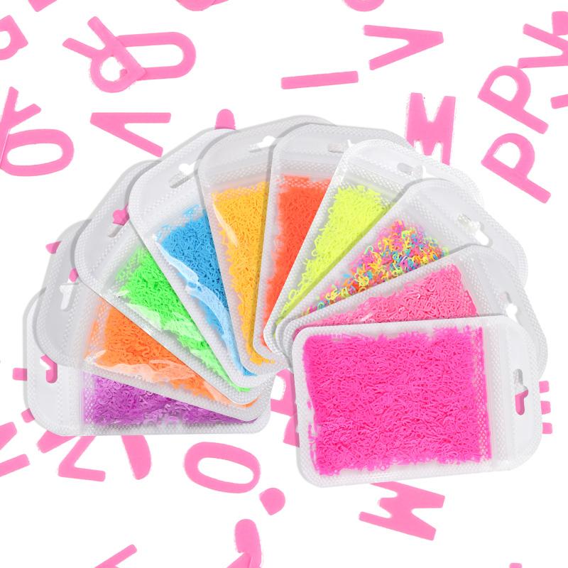 Fluorescent Nail Art Glitter Rainbow Colorful Letter Shape Sliced Powder DIY Polish Manicure Design Decoration Accessories
Fluorescent Nail Art Glitter Rainbow Colorful Letter Shape Sliced Powder DIY Polish Manicure Design Decoration Accessories