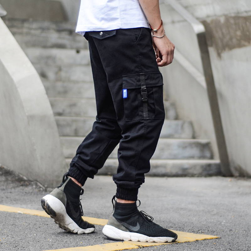 Multi Pockets Cargo Pants Men's Jeans Khaki Black Color American Street Style Hip Hop Jeans Men Fashion Classical Jogger Pants T200614
