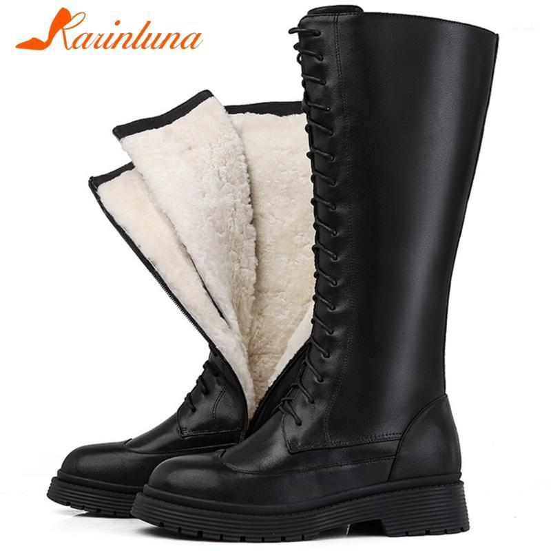KARIN Winter New Female Winter Warm Wool Boots Genuine Leather Platform Chunky Heels Street Women Boots Plush Women Shoes1, Black
KARIN Winter New Female Winter Warm Wool Boots Genuine Leather Platform Chunky Heels Street Women Boots Plush Women Shoes1, Black