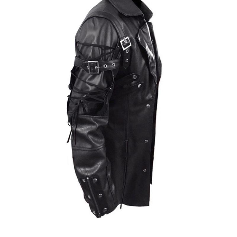 Men's jacket Steampunk retro locomotive large size leather jacket Chaqueta hombre 10.30, Red
Men's jacket Steampunk retro locomotive large size leather jacket Chaqueta hombre 10.30, Red
