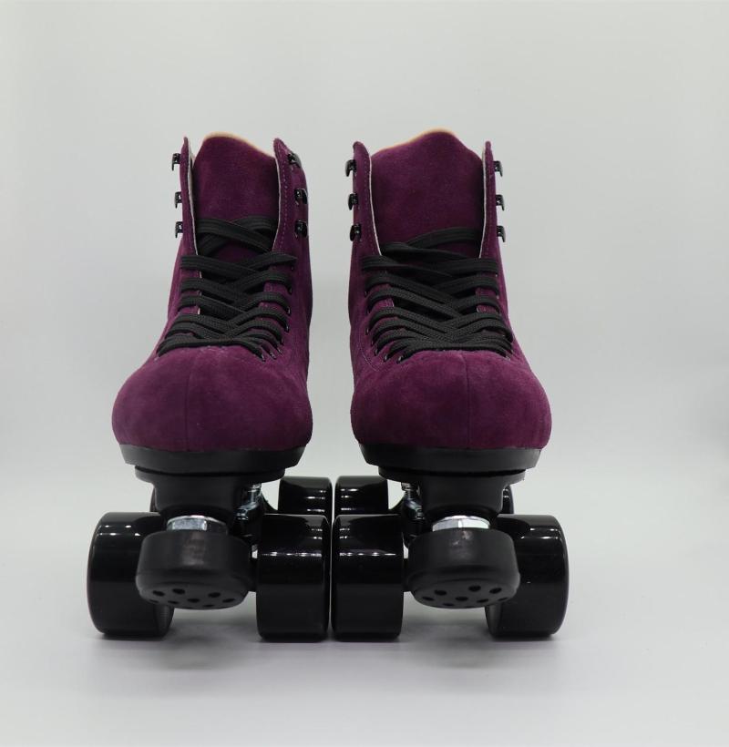 double-row roller skates four-wheel plastic steel base roller skates purple, As pic
double-row roller skates four-wheel plastic steel base roller skates purple, As pic
