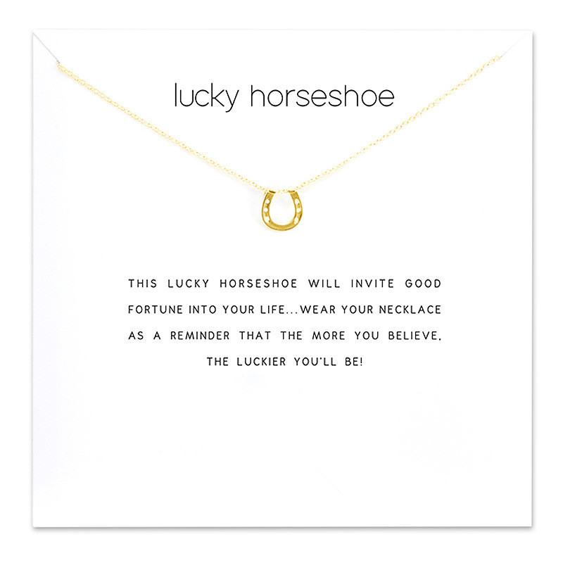 Choker Necklaces With Card Gold Silver Horseshoe Pendant Necklace For Fashion women Jewelry LUCKY HORSESHOE
Choker Necklaces With Card Gold Silver Horseshoe Pendant Necklace For Fashion women Jewelry LUCKY HORSESHOE