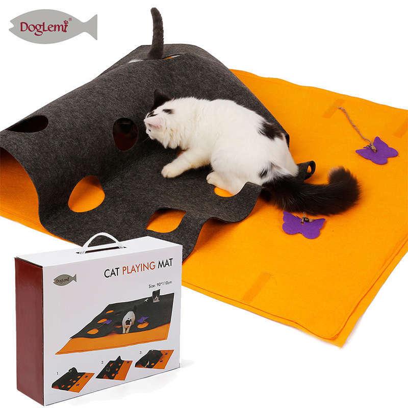 Cat Playing Mat Cat Tunnel Hide-and-Seek Pad Multi-Functional Training Scratching Mat Playing Blanket Puzzle Tunnel Toy
Cat Playing Mat Cat Tunnel Hide-and-Seek Pad Multi-Functional Training Scratching Mat Playing Blanket Puzzle Tunnel Toy