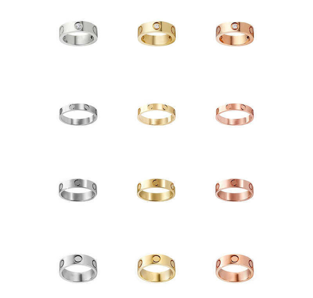 Love Rings Womens Designer Ring Couple Jewelry Band Titanium Steel With diamonds Casual Fashion Street Classic Gold Silver Rose Optional mul
Love Rings Womens Designer Ring Couple Jewelry Band Titanium Steel With diamonds Casual Fashion Street Classic Gold Silver Rose Optional mul