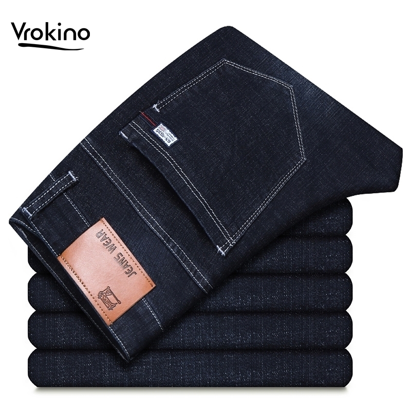 VROKINO Brand New Men's Jeans Leisure Fashion Business Elastic Force Jeans Straight Classic Pants Male Blue Black Jeans 44 201116, 021 blue
VROKINO Brand New Men's Jeans Leisure Fashion Business Elastic Force Jeans Straight Classic Pants Male Blue Black Jeans 44 201116, 021 blue