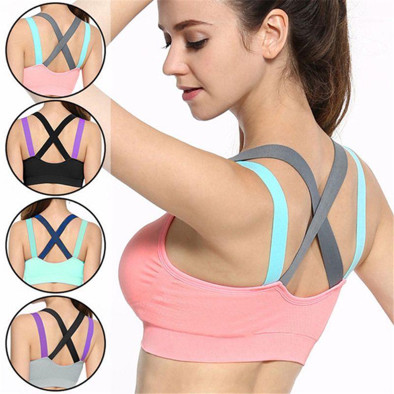 Women Push Up Sports Bra Seamless Wire-Free Removable Pad Workout Bralette X-Back Contrast Color Cross Strappy Yoga Vest1, Black
Women Push Up Sports Bra Seamless Wire-Free Removable Pad Workout Bralette X-Back Contrast Color Cross Strappy Yoga Vest1, Black