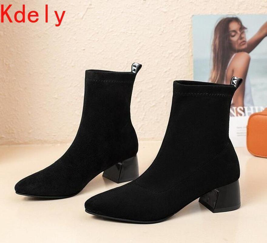 New Female White Booties Female England Front Zipper Boots High Heels Winter Fashion Thick with Women's Boots1, Black
New Female White Booties Female England Front Zipper Boots High Heels Winter Fashion Thick with Women's Boots1, Black