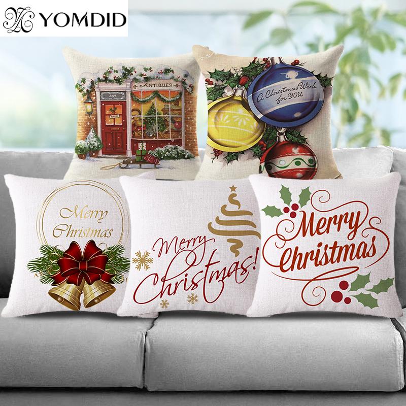 Merry christmas cushion cover Xmas tree Bells socks Pillows case decorative Pillowcase new year gift Home decor cushion covers
Merry christmas cushion cover Xmas tree Bells socks Pillows case decorative Pillowcase new year gift Home decor cushion covers