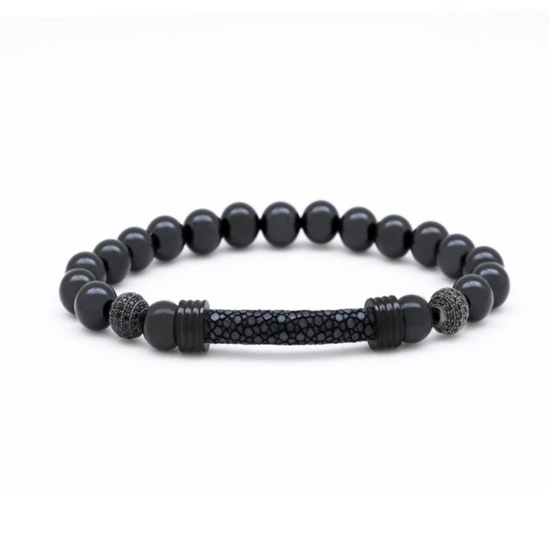 Newest Men Stingray Leather Bracelet with CZ Paved Beads Charm Bracelets and Thailand Genuine Stingray Strap Bracelet1
Newest Men Stingray Leather Bracelet with CZ Paved Beads Charm Bracelets and Thailand Genuine Stingray Strap Bracelet1