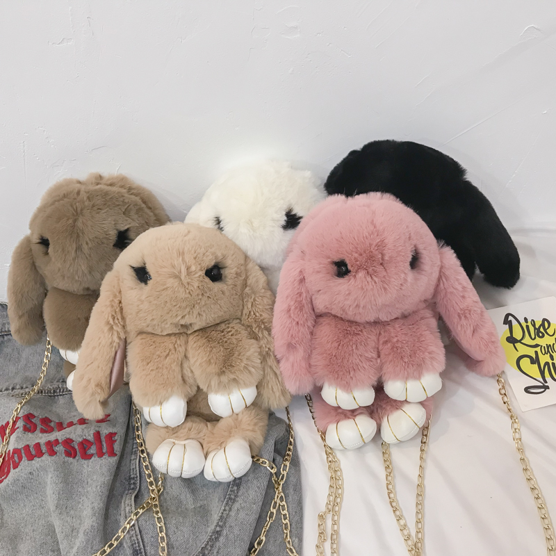 Women's shoulder bag, fluffy bunny purse for women, cartoon chain, luxury pouch made out of fake amymal hair, Flat
Women's shoulder bag, fluffy bunny purse for women, cartoon chain, luxury pouch made out of fake amymal hair, Flat