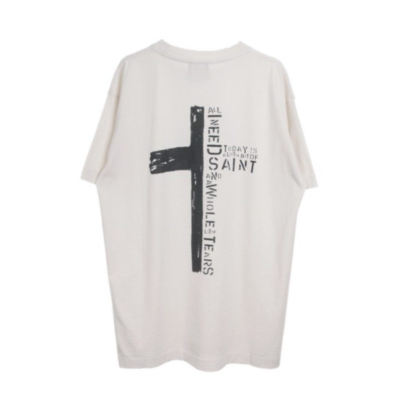 22SS USA Jesus Cross Vintage T shirt High Street Tee Spring Summer Men women Skateboard fashion Streetwear Tshirt, White;black
22SS USA Jesus Cross Vintage T shirt High Street Tee Spring Summer Men women Skateboard fashion Streetwear Tshirt, White;black