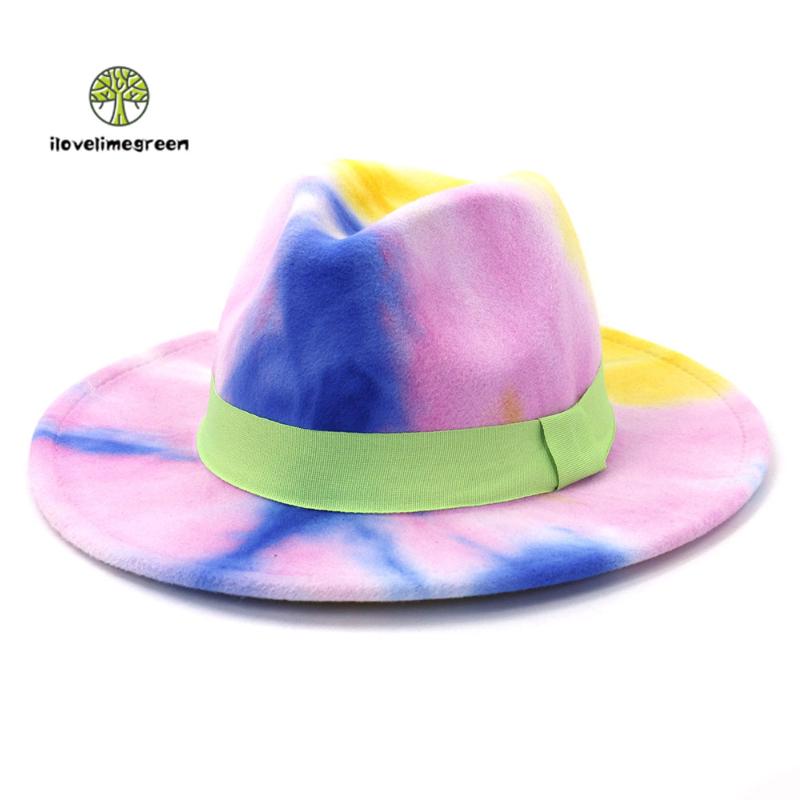 Hot Sell British Classic Tie-dyed Woolen Felt Fedora Hat for Women Men Jazz Panama Hat and Caps, Red
Hot Sell British Classic Tie-dyed Woolen Felt Fedora Hat for Women Men Jazz Panama Hat and Caps, Red