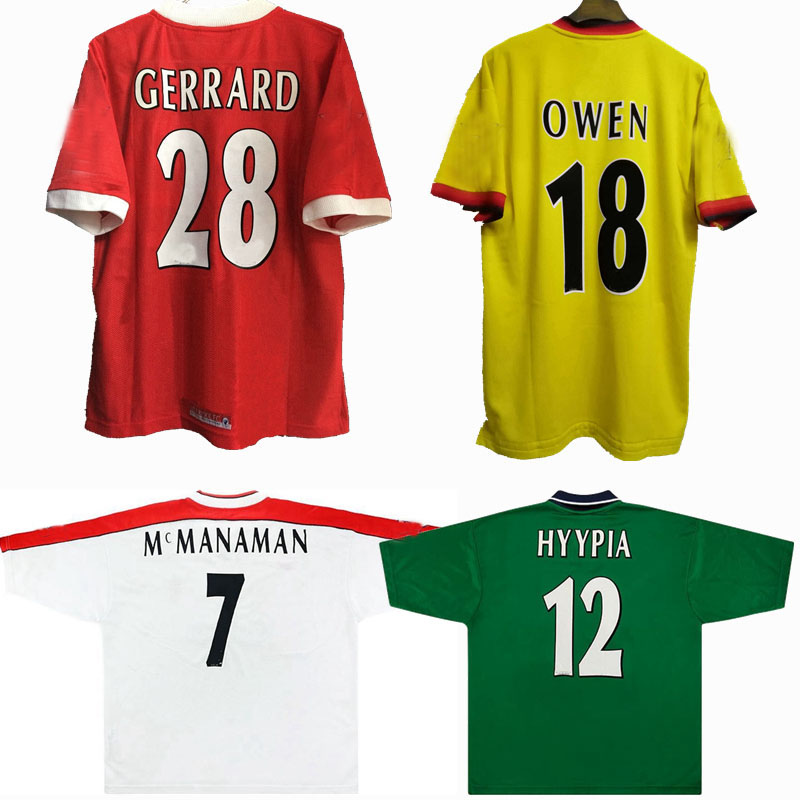 Retro soccer jerseys 1998 1999 2000 Gerrard OWEN INCE McMANAMAN FOWLER CARRAGHER HESKEY BERGER 98 99 00 home away football shirt, 98/00 home
Retro soccer jerseys 1998 1999 2000 Gerrard OWEN INCE McMANAMAN FOWLER CARRAGHER HESKEY BERGER 98 99 00 home away football shirt, 98/00 home