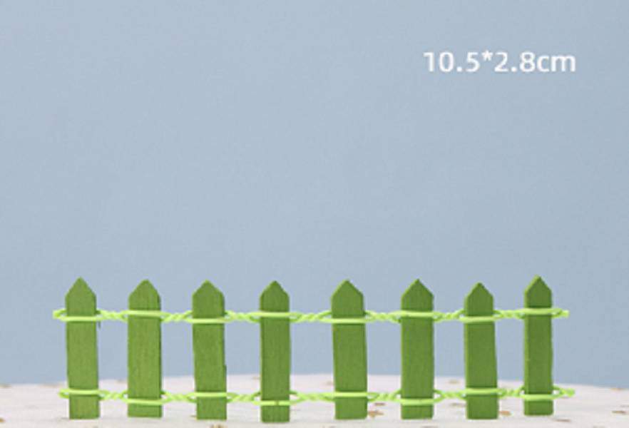 2021 Promotion Mini fencing fence fairy garden miniatures gnome moss terrariums desktop bottle garden resin crafts decoration for 5917149