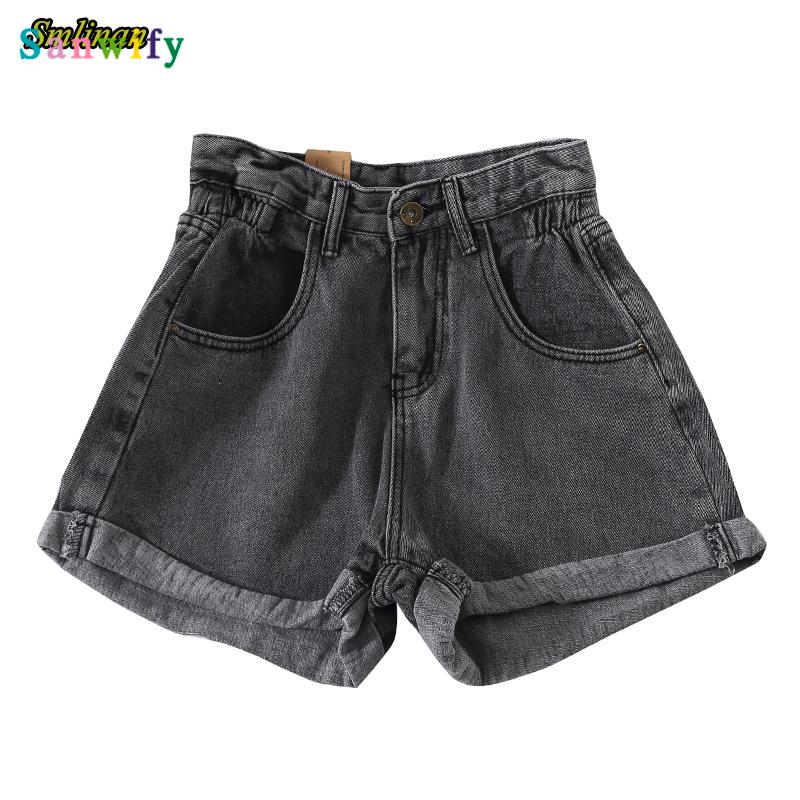 2021 Summer Vintage Denim Shorts Women Button Zipper Pocket High Waist Short Female Hotpants, Black
2021 Summer Vintage Denim Shorts Women Button Zipper Pocket High Waist Short Female Hotpants, Black