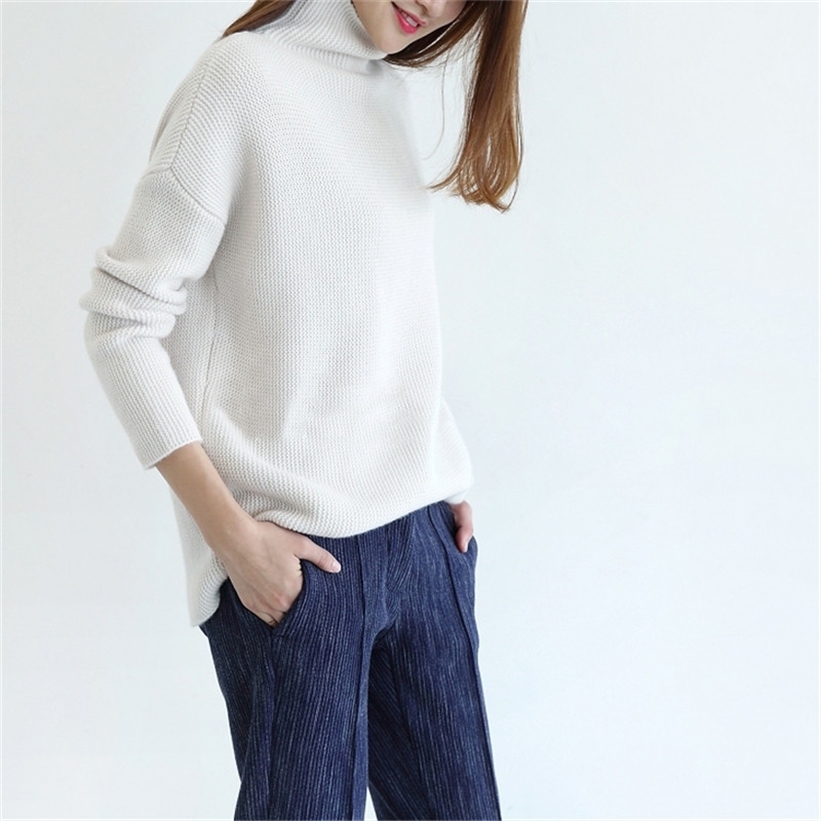 new sweater women pure cashmere pullover loose version type female casual warm sweater winter thick pullover 201222