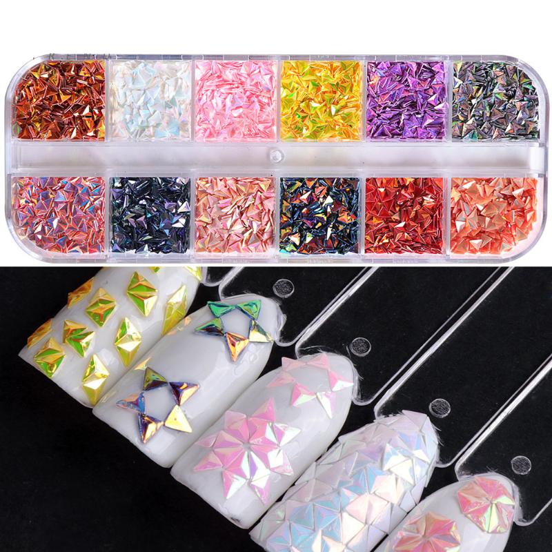 1 Case Nail Sequins Mixed 12 Color Gradient Triangle DIY Sheets Manicure Tips Nail Art Decor Holo Flakes
1 Case Nail Sequins Mixed 12 Color Gradient Triangle DIY Sheets Manicure Tips Nail Art Decor Holo Flakes