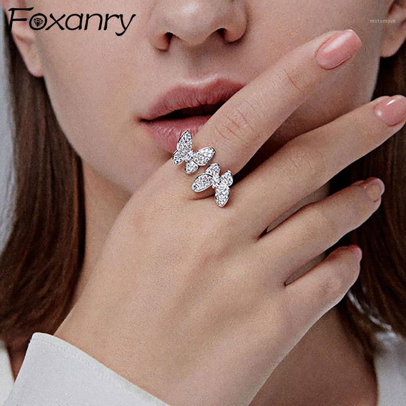 Cluster Rings Foxanry 925 Sterling Silver Sparkling Butterfly Charm Women Fine Bride Jewelry Trendy Elegant Wedding Accessories Gifts1
Cluster Rings Foxanry 925 Sterling Silver Sparkling Butterfly Charm Women Fine Bride Jewelry Trendy Elegant Wedding Accessories Gifts1